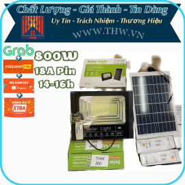 |THW| Đèn led 800w năng lượng mặt trời cao cấp công suất và thông số thực